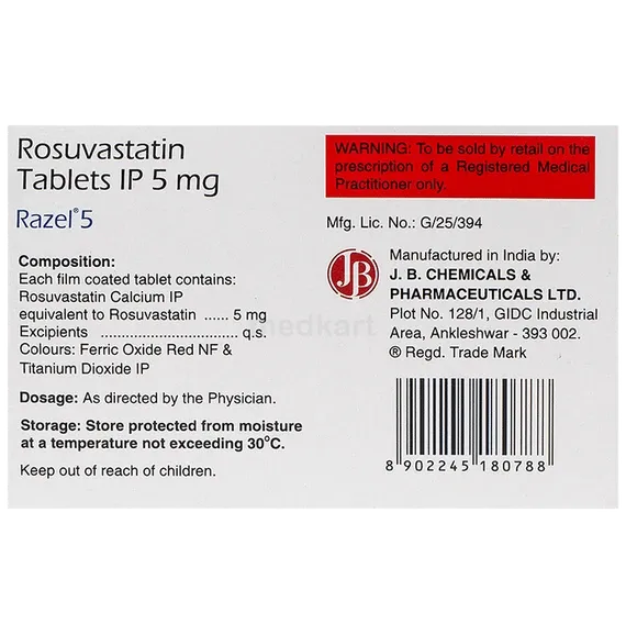 razel 5mg tablet 15's